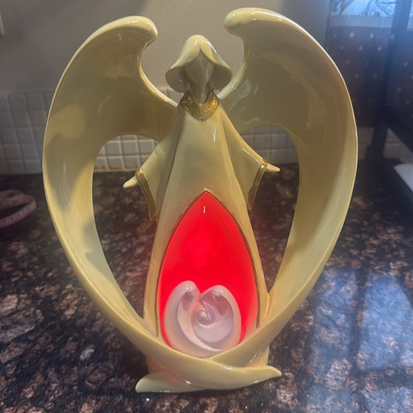 VTG Mid- Century Angel Collectors changing light holiday memorial Holiday - Picture 2 of 10